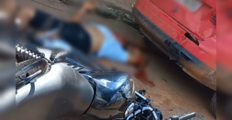 Vídeo: Motociclista fica gravemente ferido após colidir com carro estacionado, em Itaituba