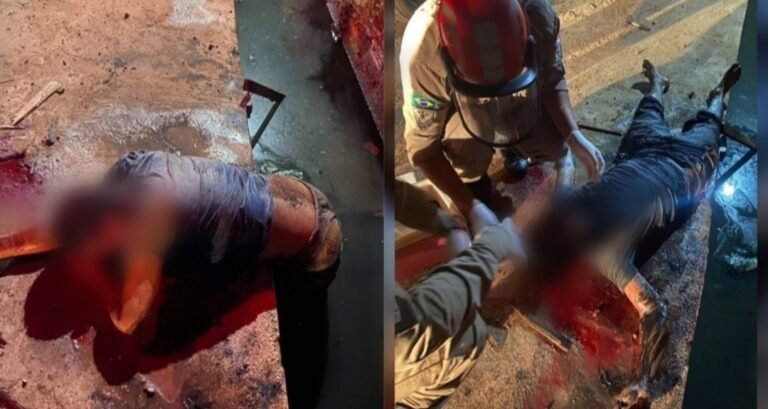 Homem é espancado e jogado em vala de esgoto