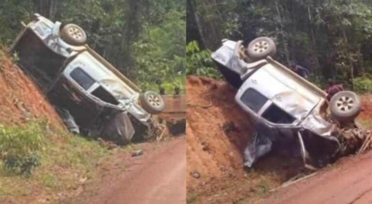 Video: Veiculo capota após deslizar na BR-230 sentido Jacareacanga, no PA