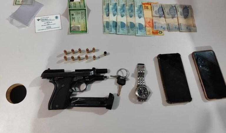 Homem é preso por porte ilegal de arma de fogo após denúncia de disparo em comunidade do interior de Itaituba