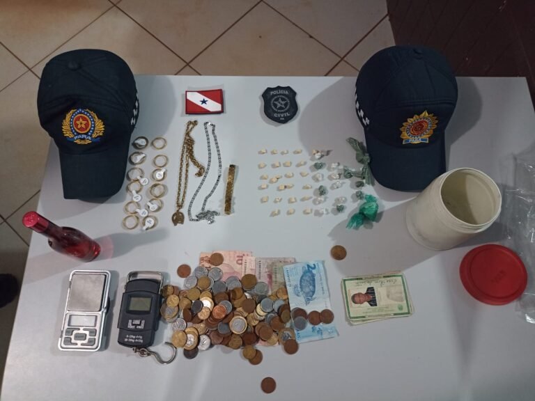 Operação entre PC e PM prende homem por tráfico de drogas em residência do bairro Bela Vista, em Itaituba