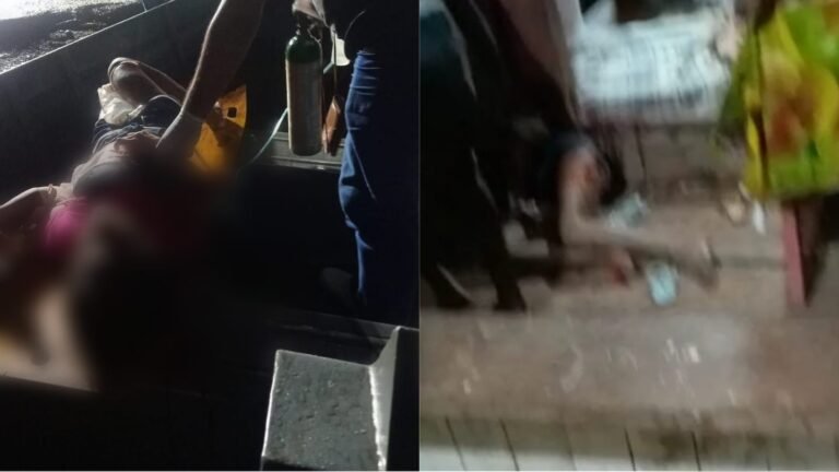 Mulher é socorrida com ferimentos de arma branca, no distrito de Miritituba