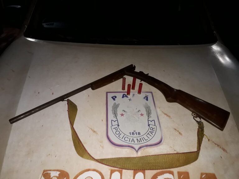 Após denúncia de ameaças, PM prende suspeito e apreende arma de fogo em Placas