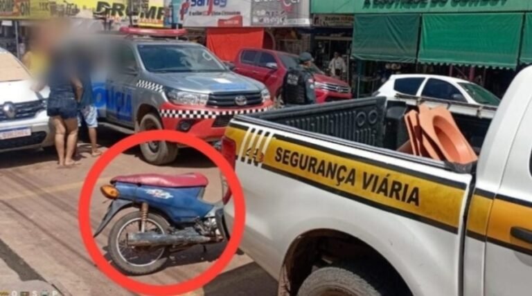 Moto com placa trocada é apreendida pela COMTRI, em Itaituba; condutor foi preso