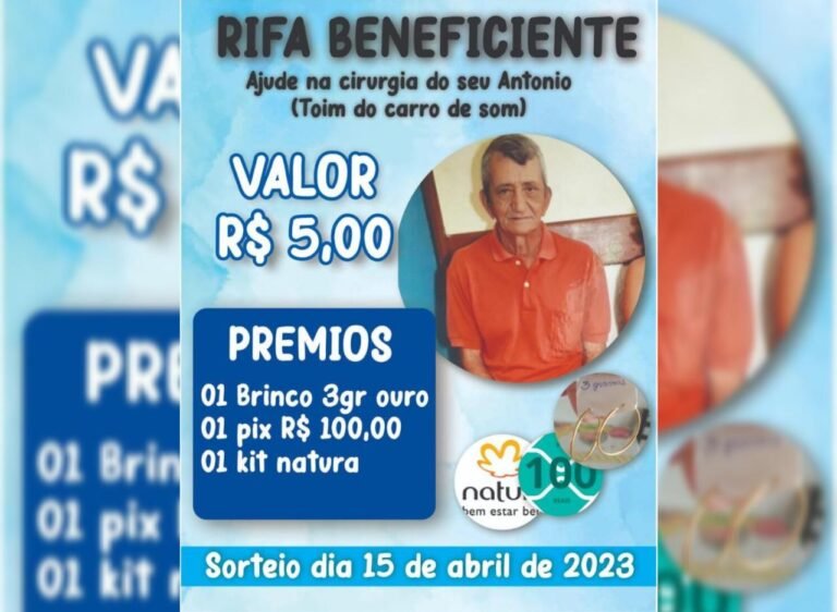 Família de Itaituba promove rifa para ajudar no tratamento de idoso diagnosticado com hérnia
