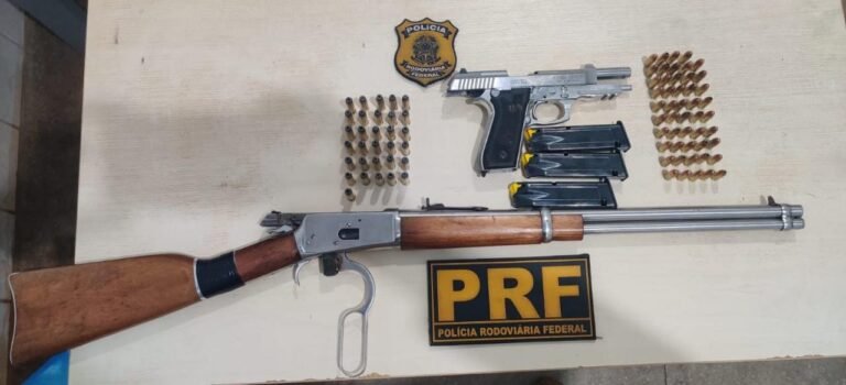 PRF realiza prisão por receptação de veículo e porte ilegal de arma em Brasil Novo, no PA