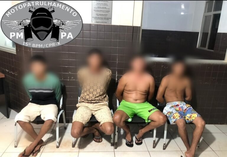 Quatro pessoas são presas suspeitas de tráfico de drogas em Itaituba, no PA