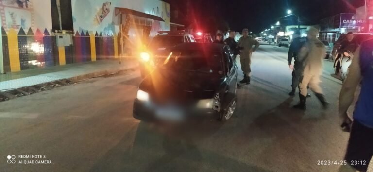 Motorista embriagado colide com motocicleta no Bairro Bela Vista, em Itaituba