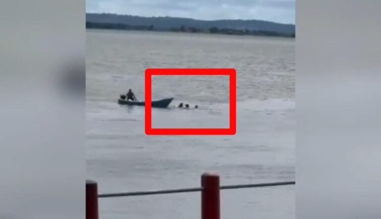 Vídeo: Policiais militares salvam mulher vítima de afogamento em Aveiro, no PA
