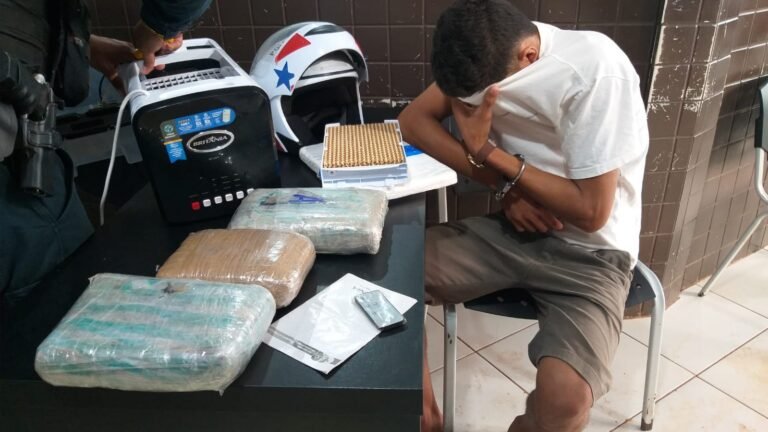 Homem é preso com mais de 3kg de maconha no Bairro Bela Vista, em Itaituba