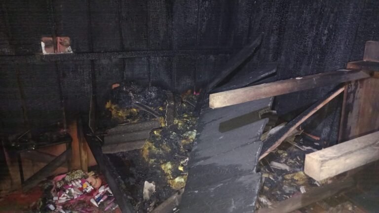 Criança sofre queimaduras durante incêndio em hotel na região garimpeira