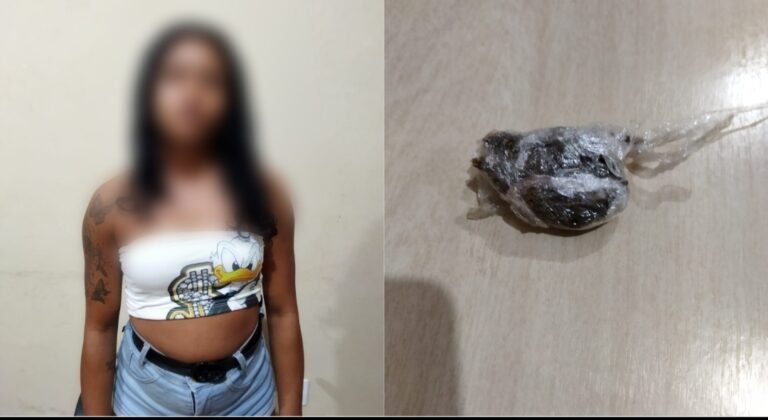 Mulher é presa suspeita de tráfico de drogas em Jacareacanga, no PA