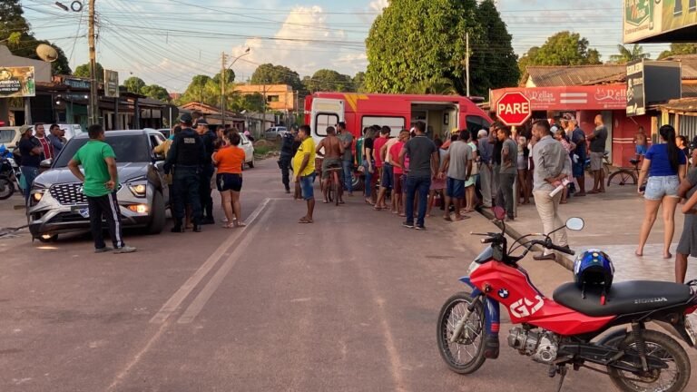 Mulher tem suspeita de fratura após acidente no bairro Santo Antônio em Itaituba, no PA