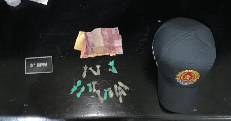 Homem é preso suspeito de tráfico de drogas