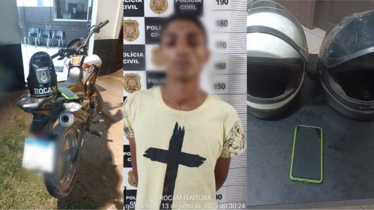 Homem é preso suspeito de praticar roubo de celular em Itaituba, no PA