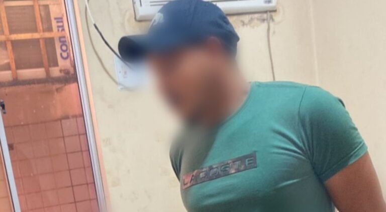 Homem é preso pela PM no 15° BPM em Itaituba, no PA
