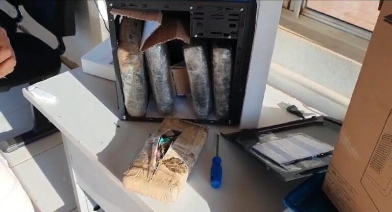 Quase 11kg de drogas é apreendida dentro de gabinete/CPU