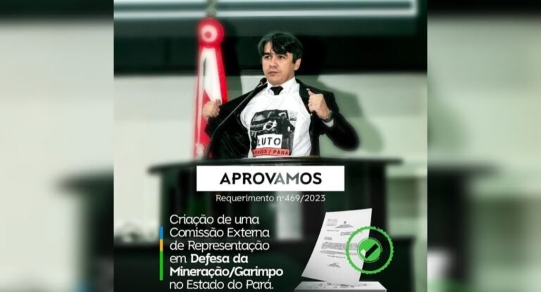 Deputado Wescley Tomaz cria comissão externa em defesa da mineração em Itaituba, no PA