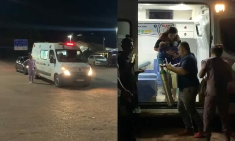 Populares se revoltam após balsa não transportar ambulância que levava bebê em estado grave, em Itaituba
