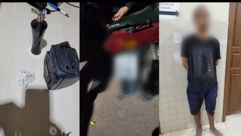 Homem é preso após roubar residência em Itaituba, no PA