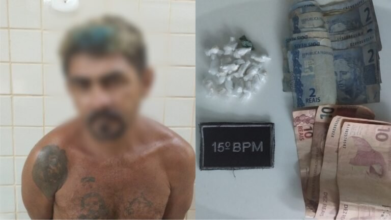 Homem é preso suspeito de tráfico de drogas em Itaituba, no PA