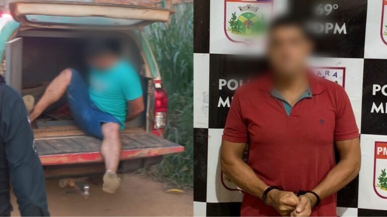 Dois homens são presos pela polícia militar em Placas, no PA