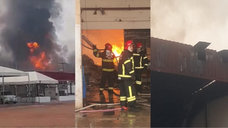 Video: Depósito do supermercado Rodrigues pega fogo em Itaituba, no PA
