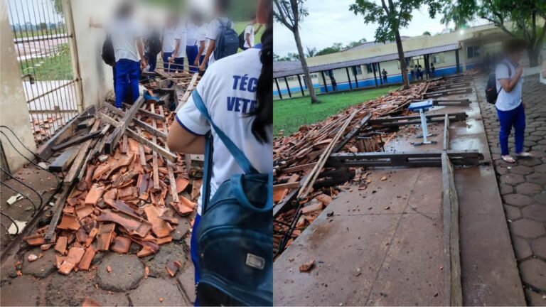 Passarela da EETEPA desaba em cima de alunos em Itaituba, no PA