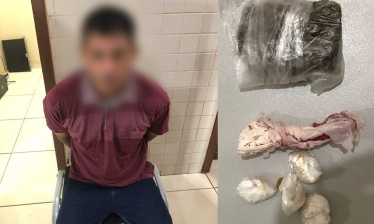 Homem resiste a prisão e tenta agredir policial ao ser pego com drogas no Beco da Johil, em Itaituba