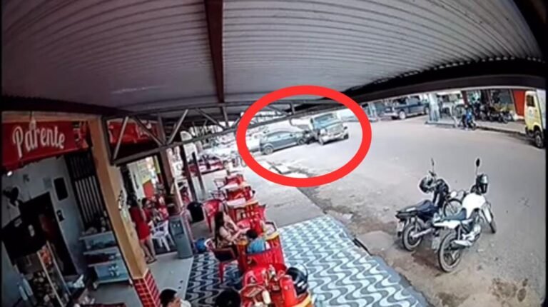 Vídeo: Veículo avança preferencial e causa acidente no trânsito Itaitubense