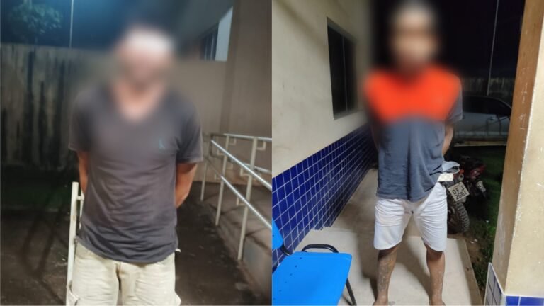 Dois homens são presos pela polícia militar em Novo Progresso, no PA