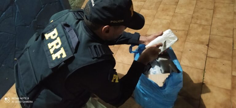 PRF apreende maconha em micro-ônibus durante fiscalização em Altamira, no PA