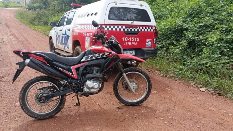 PM recupera moto furtada no distrito de Moraes Almeida