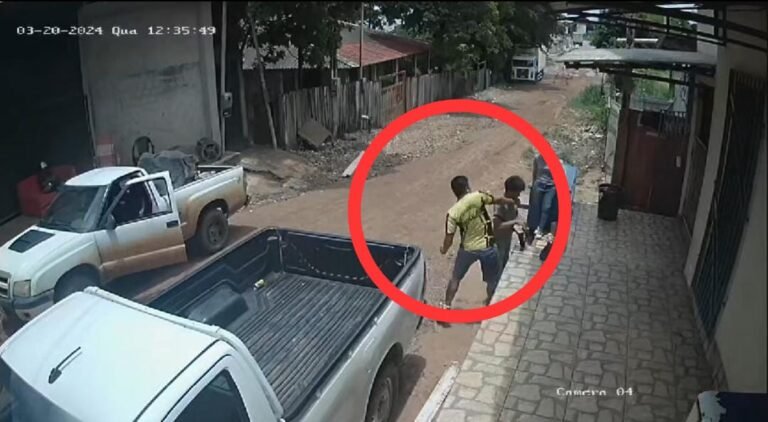 Vídeo: Homem agride vendedor de marmitas e deixa vítima inconsciente; suspeito é procurado pela policia em Santarém
