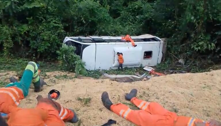 Vídeo: Colisão entre carreta e micro-ônibus deixa mortos na BR-163