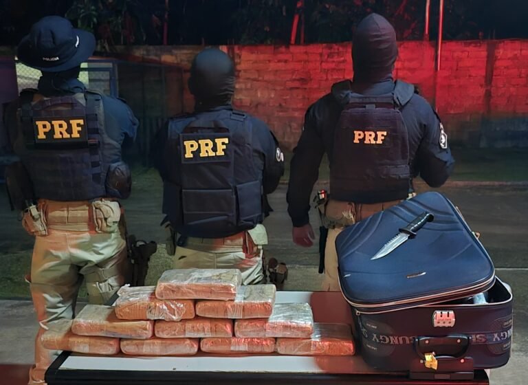 Passageiro é preso com 10kg maconha em transporte coletivo na BR-163