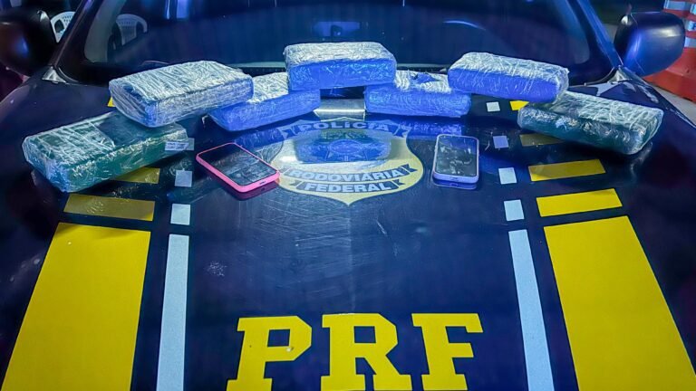 PRF apreende mais de 8kg de maconha na BR-163 em Santarém, no Pará