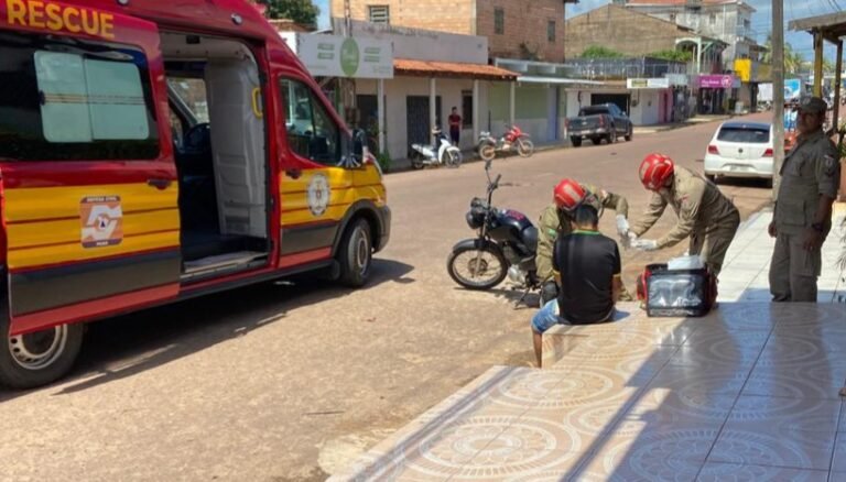 Colisão entre motocicletas deixa vítima ferida em Itaituba