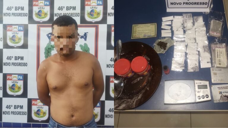 Operação policial resulta em duas prisões por tráfico de drogas em Novo Progresso, Pará