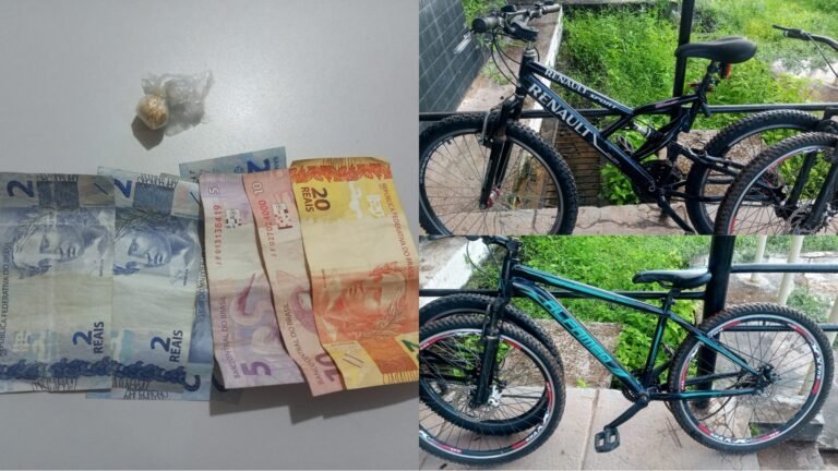 Abandono de bicicletas e apreensão de substância ilícita em Itaituba, no Pará
