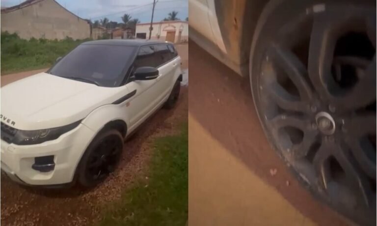 Vídeo: Homem tem pneus do carro furados e alega ser obra de mulher