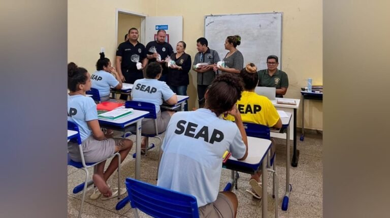 Ação ‘Todos por eles’ entrega kits de higiene para internos da penitenciária de Santarém