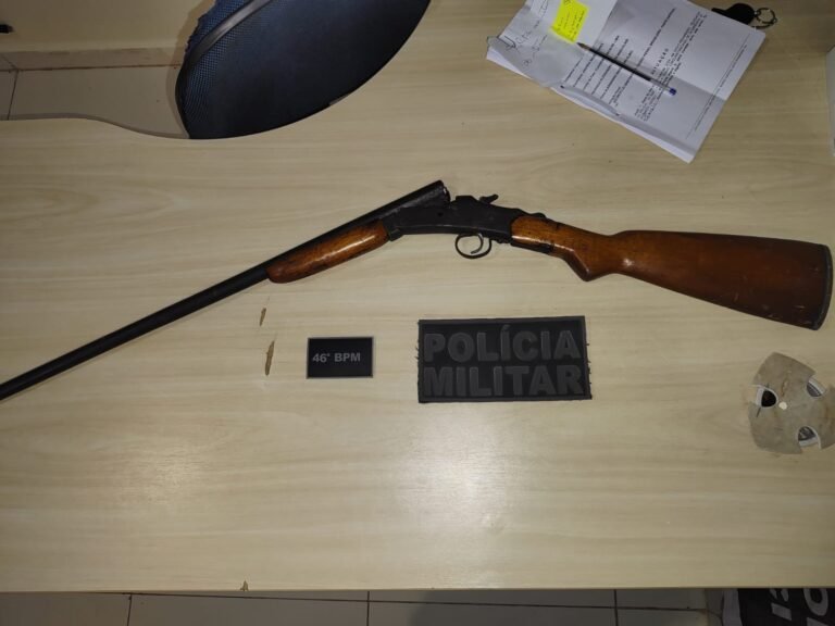 Polícia Militar apreende arma de fogo em Novo Progresso, Pará, após homem suspeito fugir