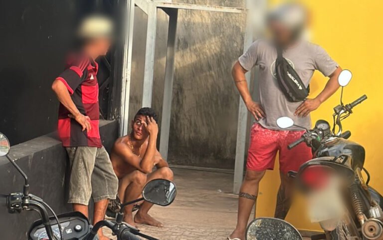 Suspeito de roubar celular de idosa em Itaituba é capturado e agredido por populares