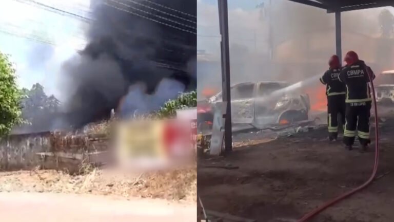 Vídeo: Incêndio em Oficina de Lanternagem em Itaituba, Pará