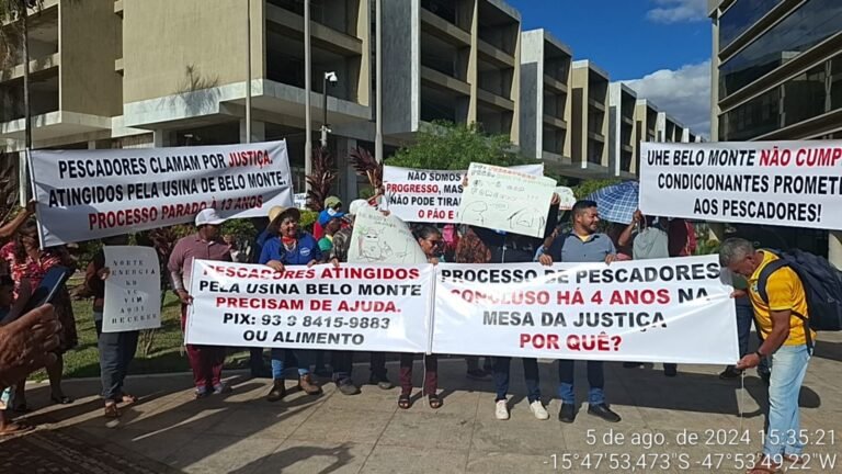 Pescadores Protestam em Brasília por Indenizações Afetadas pela Usina de Belo Monte