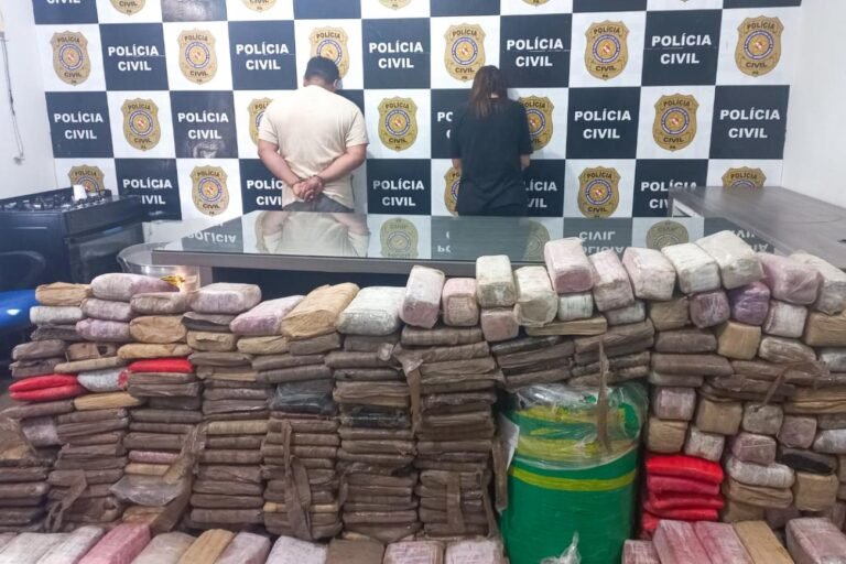 Polícia Civil prende casal por tráfico de drogas e apreende 500 kg de entorpecentes em Santarém
