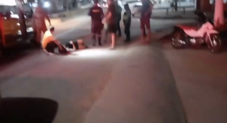 Vídeo: Acidente na BR-230 deixa motociclista ferido em Itaituba