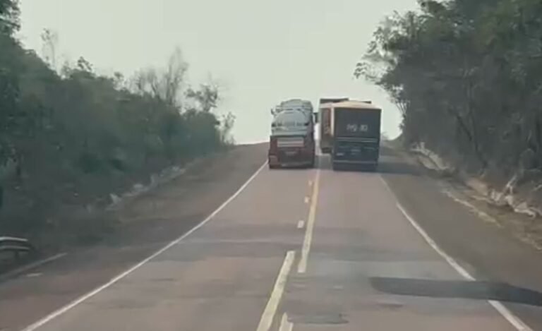 Imprudência na BR-163: Condutor de Carreta-Tanque Realiza Ultrapassagem Perigosa