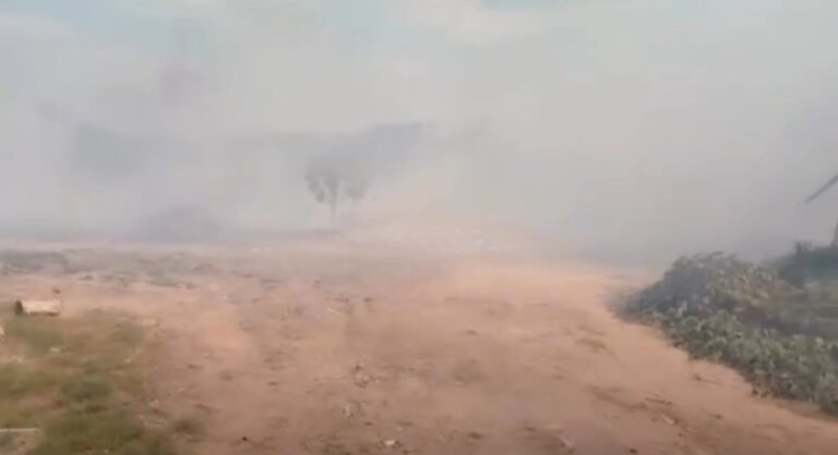 Vídeo: Incêndio em área de Vegetação no Bairro Laranjal Gera Pânico entre Moradores